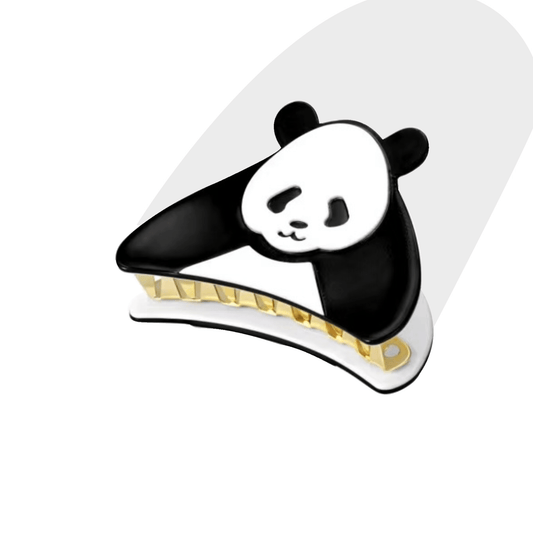 Round Yoyo Panda Hair Claw