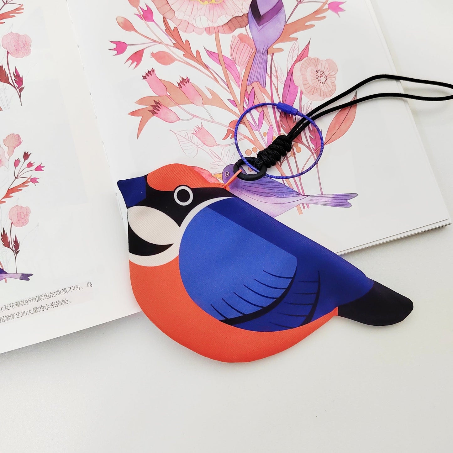 Red-headed Tit Zipper Coin Purse