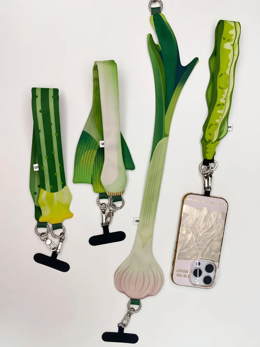 Vegetable Eggplant Cucumber Scallion Garlic Wrist Strap