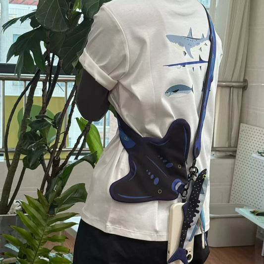 Dual Side Stingray Crossbody Strap & Card Holder