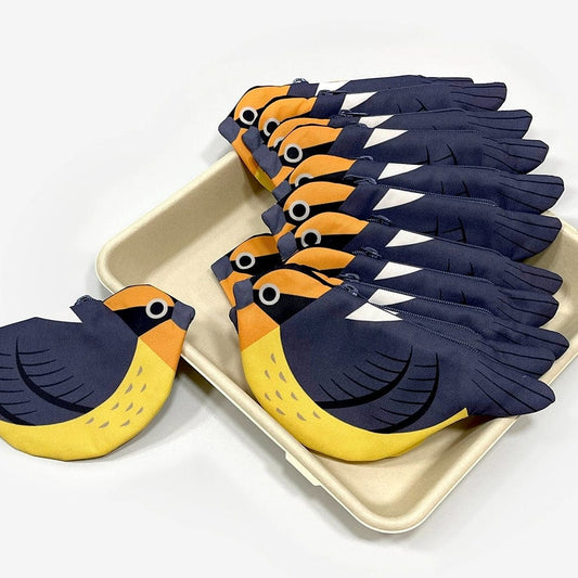 Shrike (Blue & Yellow) Zipper Coin Purse