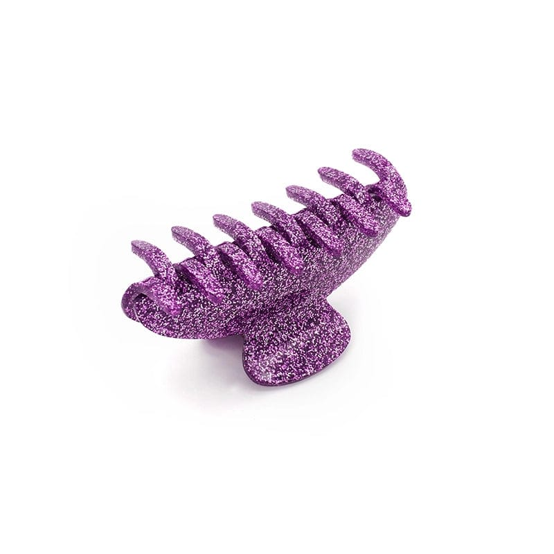 Purple Glitter Claw Clip