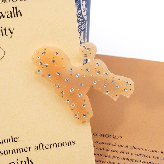 Mini Diamond Poodle Dog Hair Clip