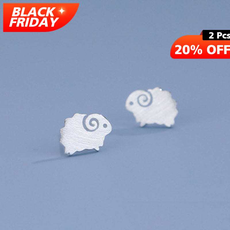 Sterling Silver Sheep Earrings丨Lemonschunks