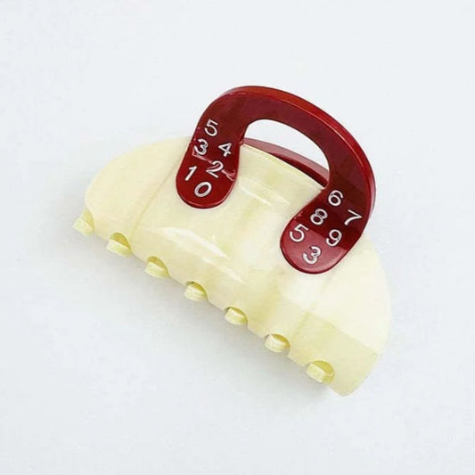 Collision Color Handbag Hair claw