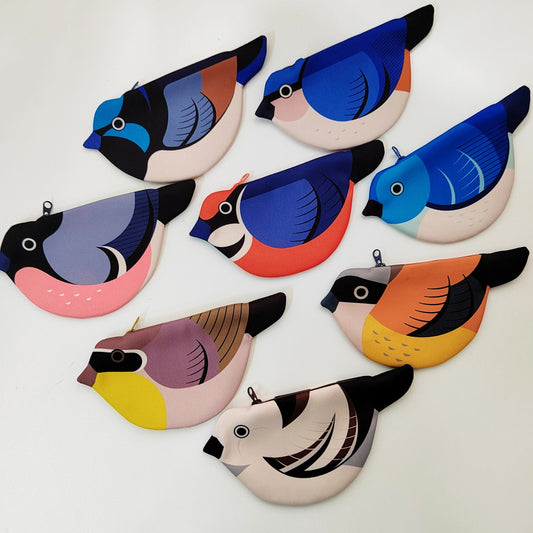 Shrike (Orange & Yellow) Zipper Coin Purse