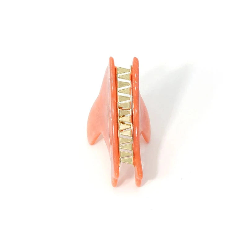 Dolphin Mini Claw Within Peach
