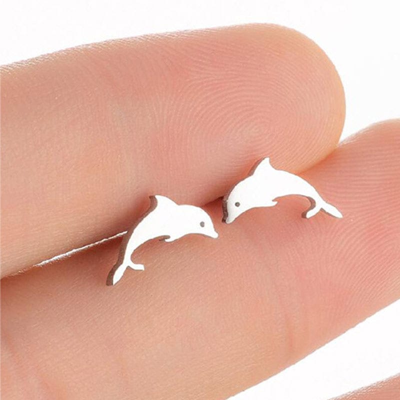 Sterling Silver Whale Earrings丨Lemonschunks