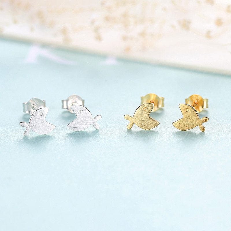 Golden Fish Earrings