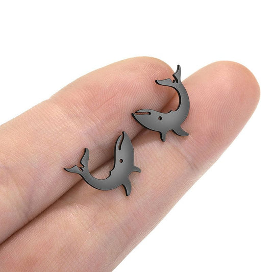Black Shark Earrings