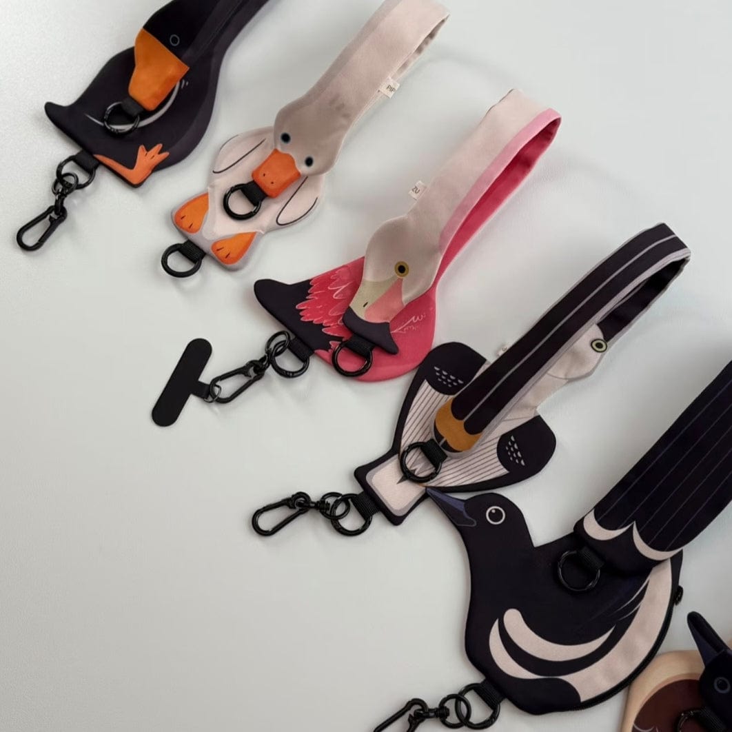 Dual-Sided Flamingo Wrist Strap