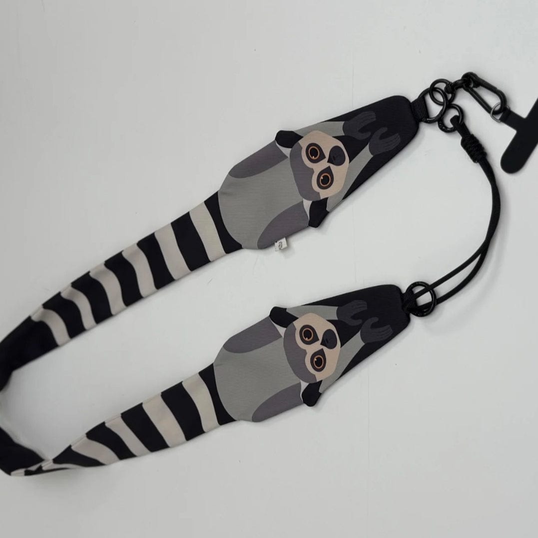 Ring-tailed Lemur Crossbody Phone Strap | Lemonschunks