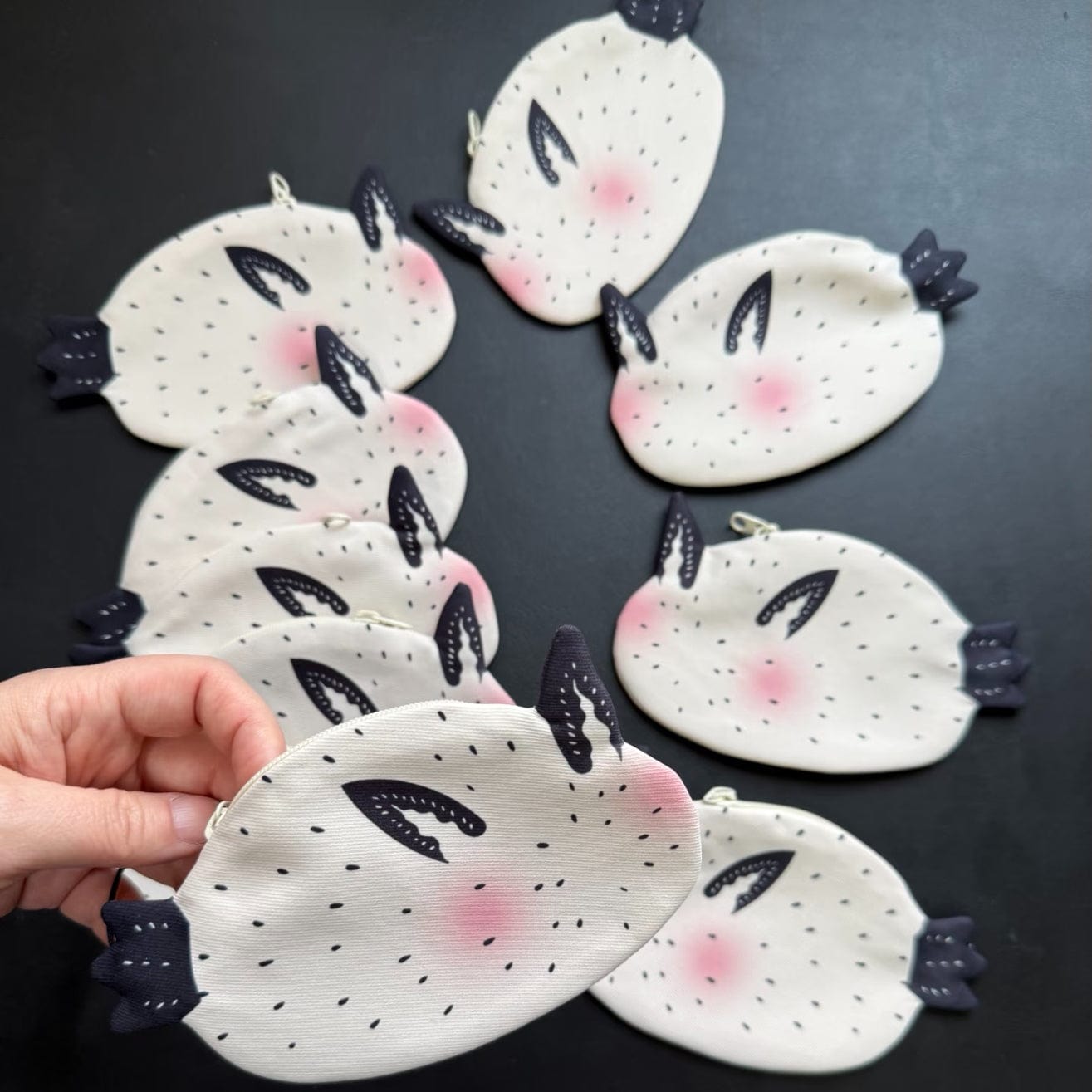 Colorful Sea Slug Zipper Card Holder | Lemonschunks