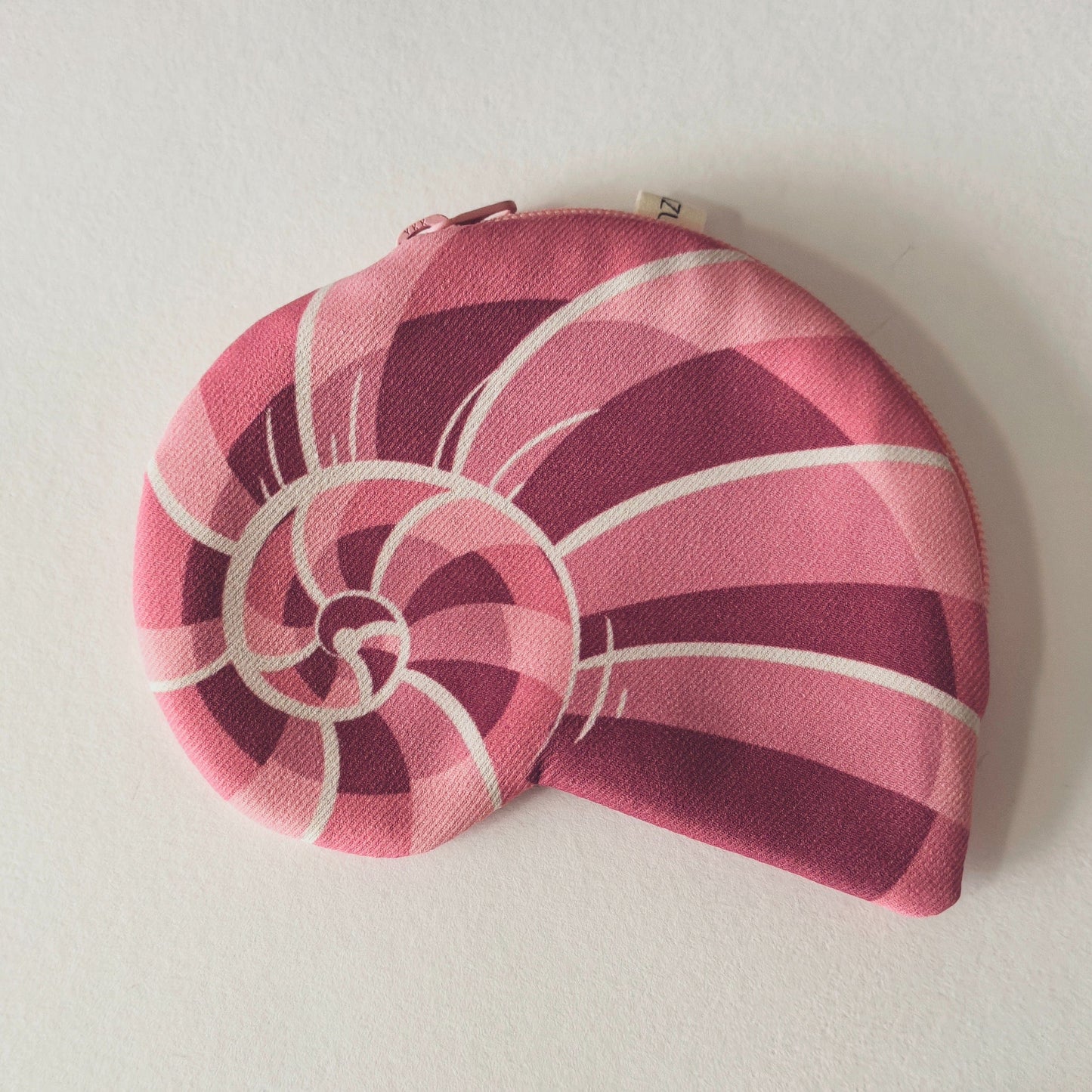 Pink Conch Shell Zipper Card Holder | Lemonschunks