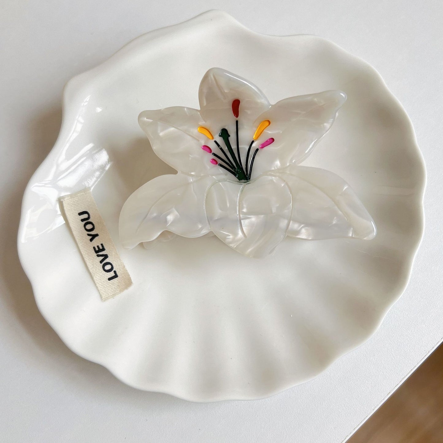 Medium Cherry Blossom Lily Sunflower Hair Claw丨Lemonschunks