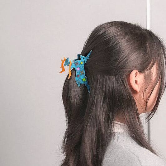 Pine Blue Deer Hair Claw丨Lemonschunks