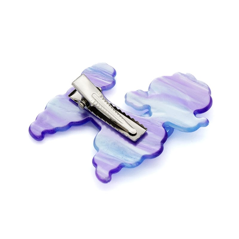 Sky-Purple Poodle Dog Clip