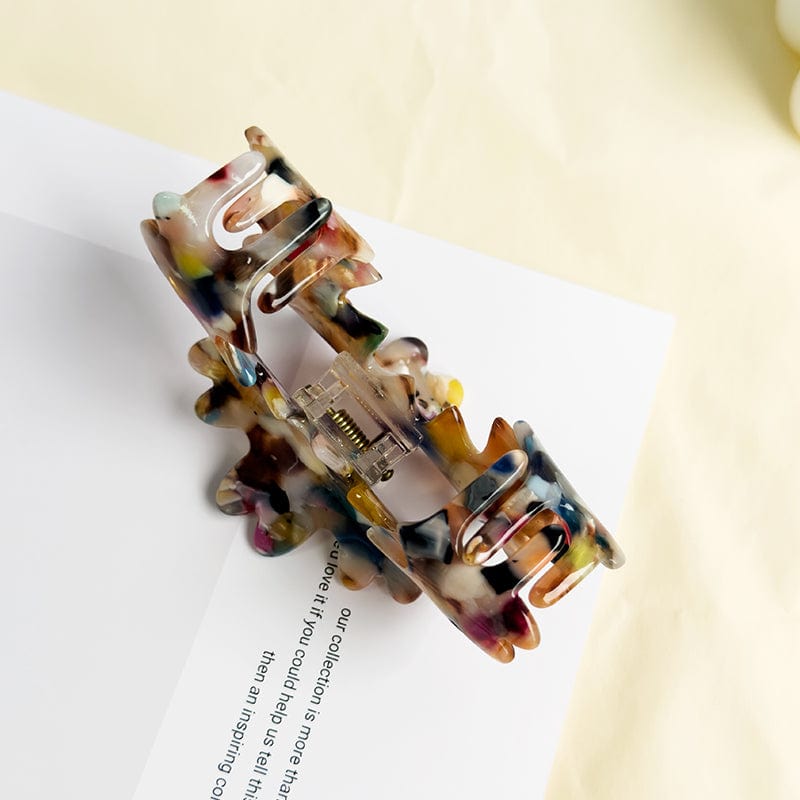 Wave Hair Claw In Confetti