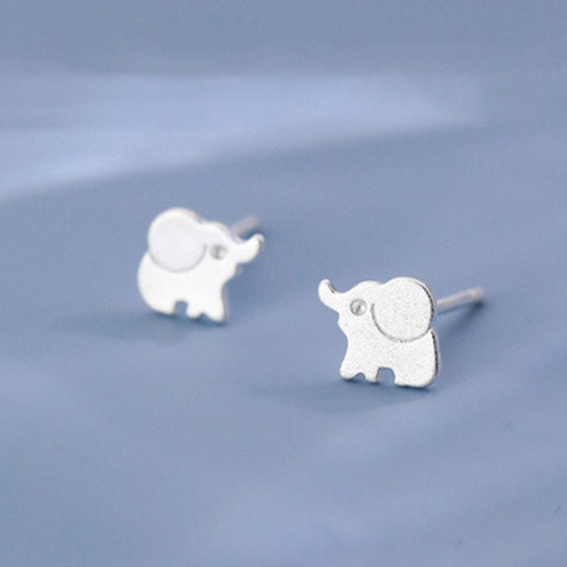 Sterling Silver Elephant Earrings丨Lemonschunks