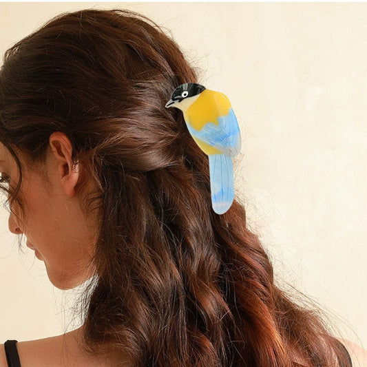 Medium Azure-Winged Magpie Hair Claw