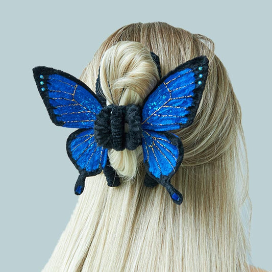 Handmade Custom Twist Wire Ulysses Butterfly Hair Claw丨Lemonschunks
