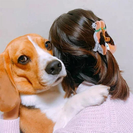 Griffe de chien Beagle en poils | NueShiny