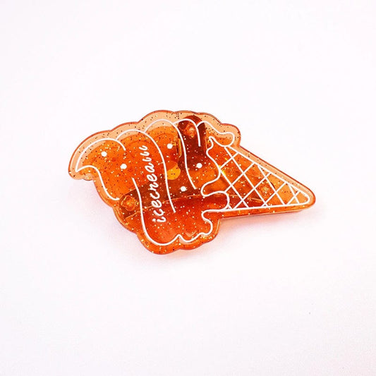 Griffe de crème glacée d'été rouge