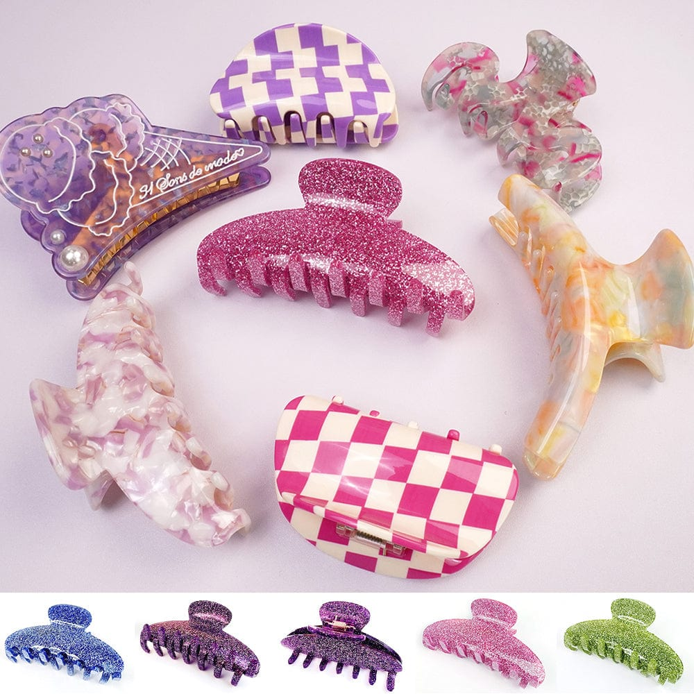 Pink Glitter Hair Claw