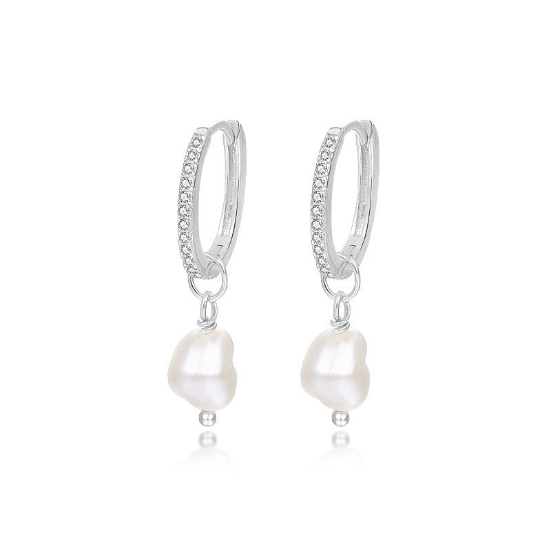S925 Sterling Silver Light Luxury Ball Bead Earrings Series Women's Retro