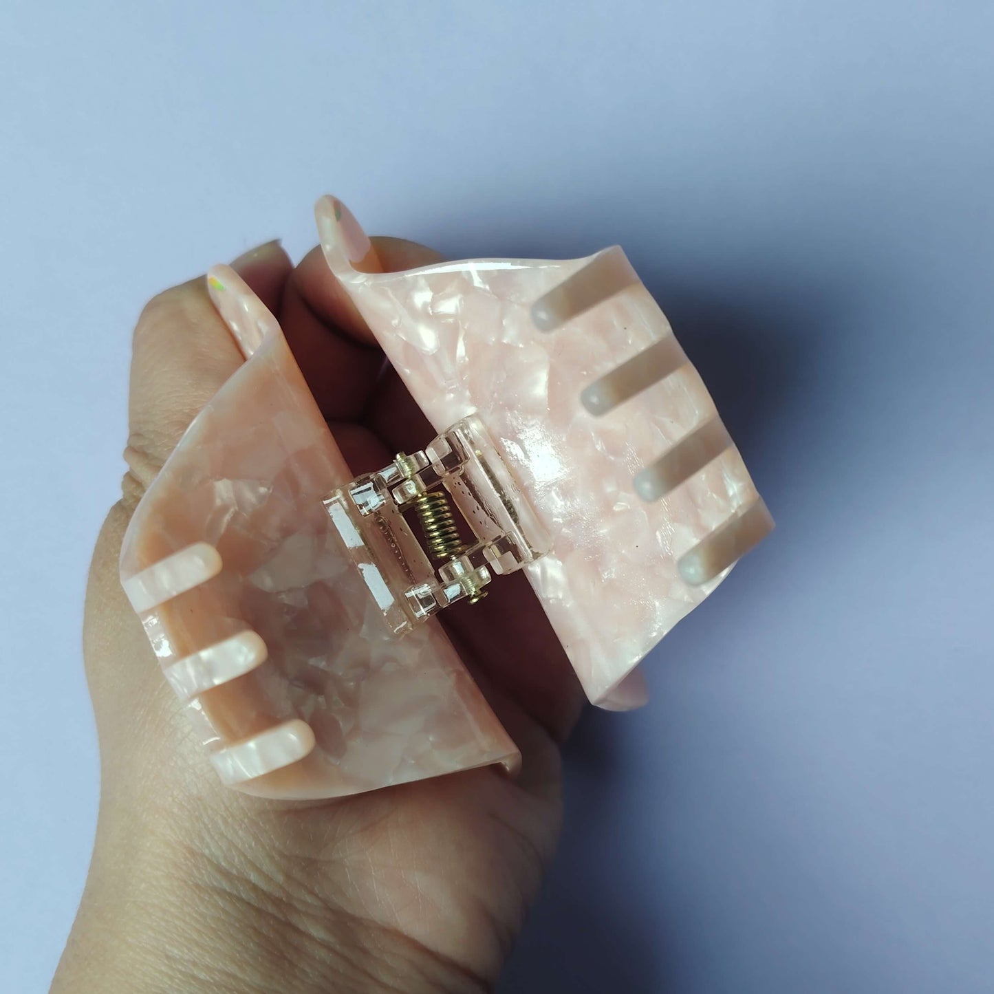 Small Pink 666 Hair Claw