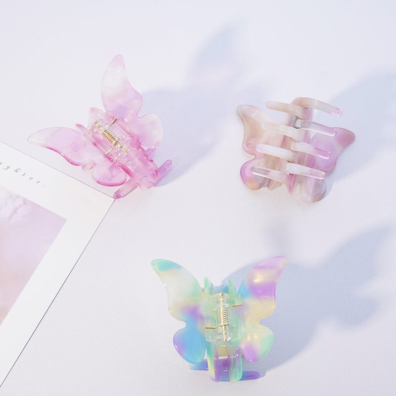 Lavender Gradient Butterfly Hair Claw