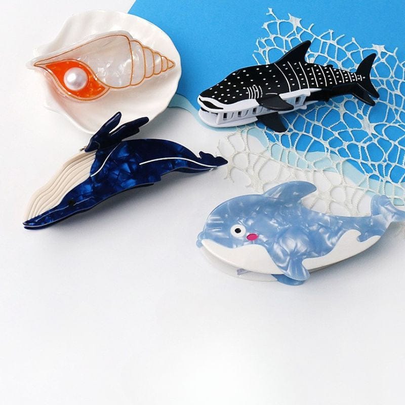 Pearl White Conch Hair Claw