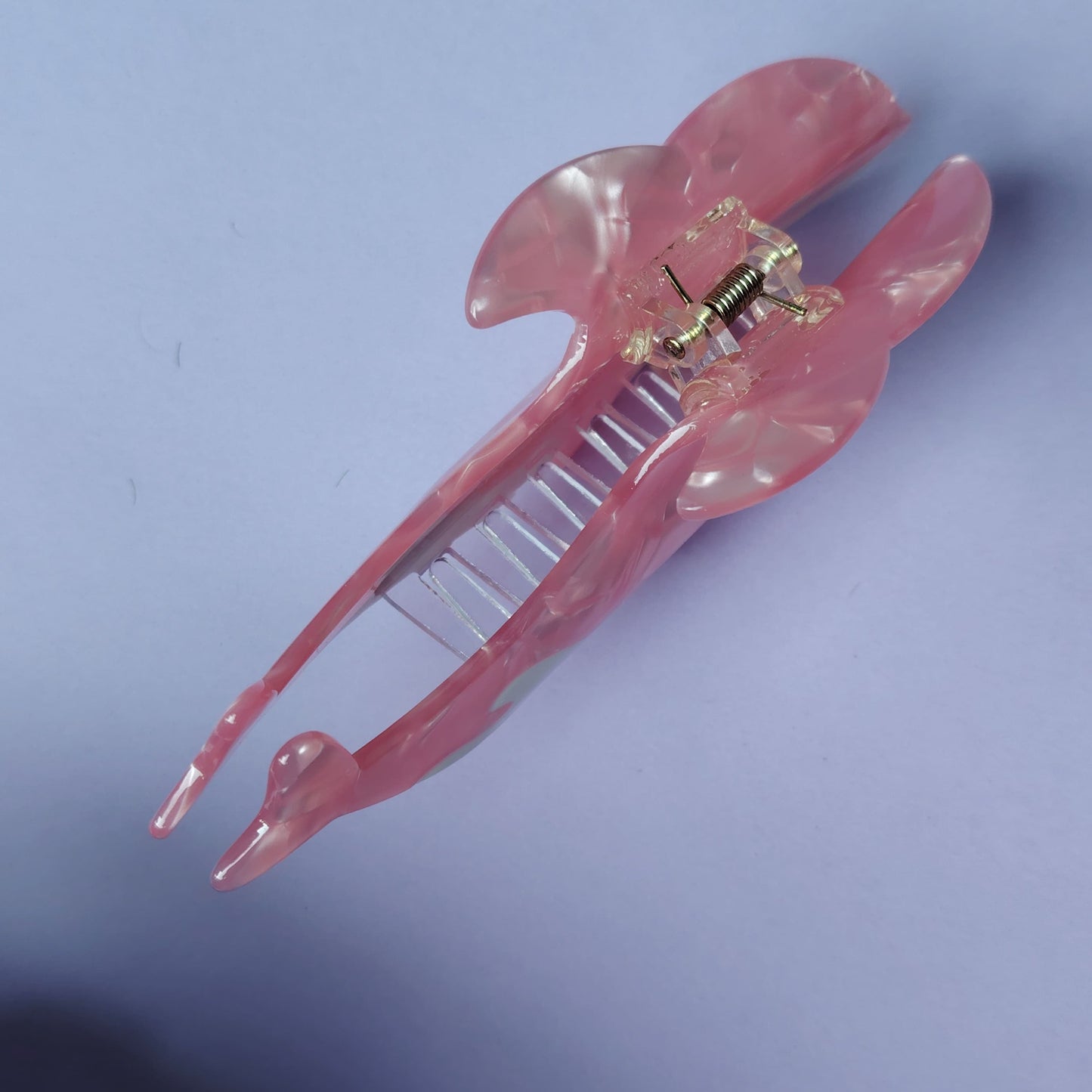 Large Pink Whale Hair Claw