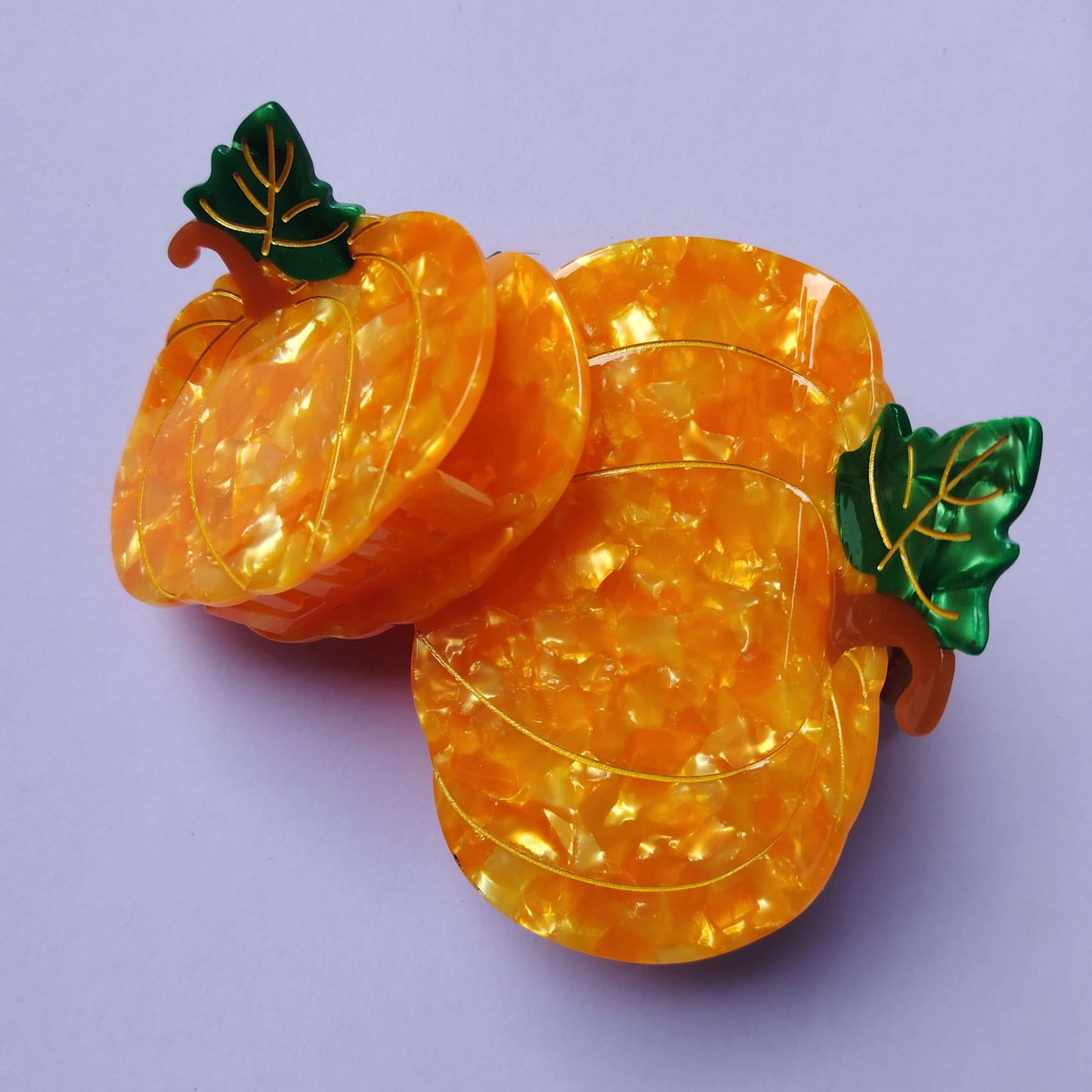 Large Pumpkin Hair Claw