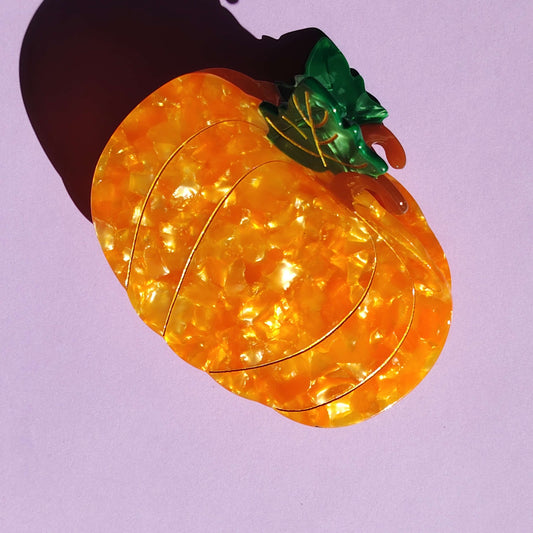 Large Pumpkin Hair Claw