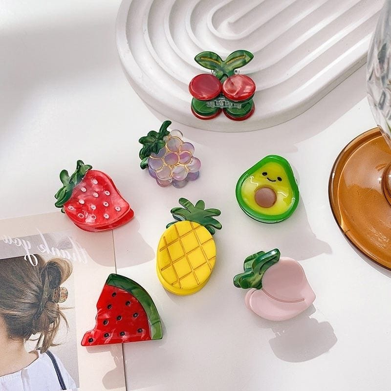 Mini Red Strawberry Hair Claw