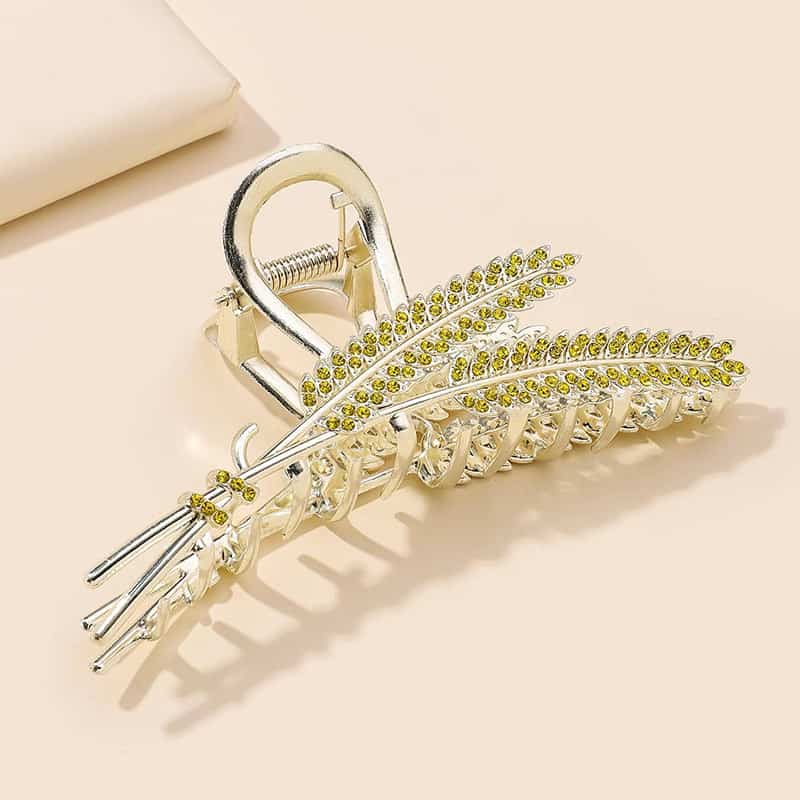 Two Ears of Wheat Golden Hair Claw