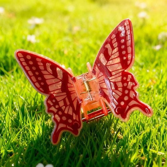 Medium Brown Butterfly Hair Claw Clips | Lemonschunks