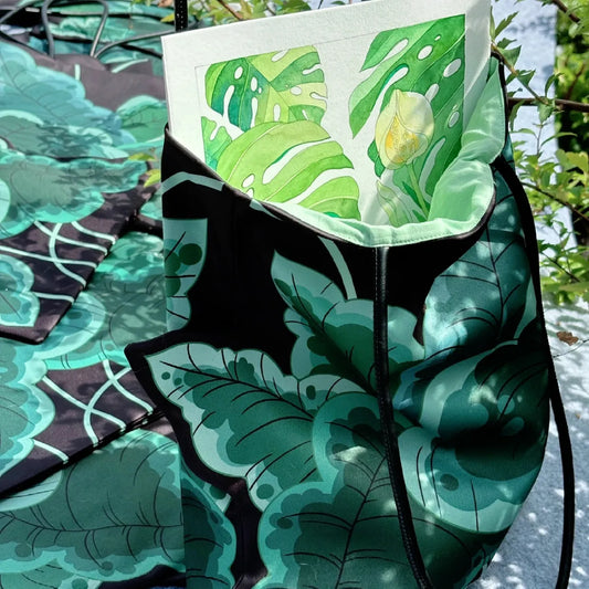 Illustrated Botanical Iris Tulip Caladium Leaf Begonia Lotus Swan Calla Lily Daffodil Tote Bag