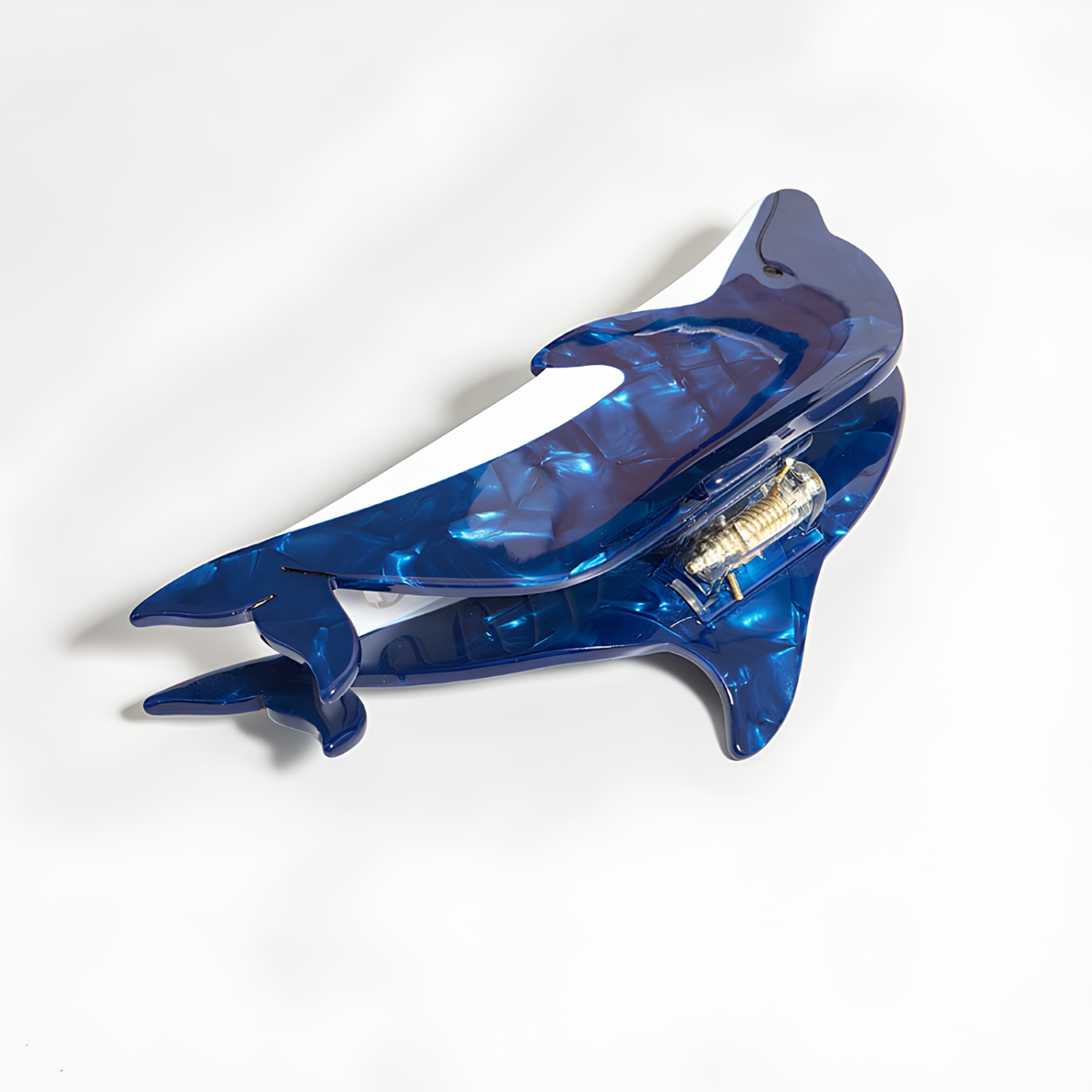 Jumbo Blue Dolphin Hair Claw