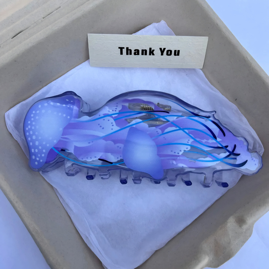 Jumbo Purple Pacific Sea Nettle Hair Claw