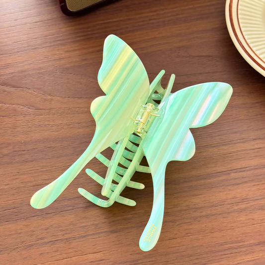 Jumbo Striped Butterfly Hair Claw