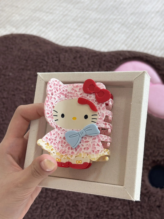 Handmade Raincoat KT Hair Claw