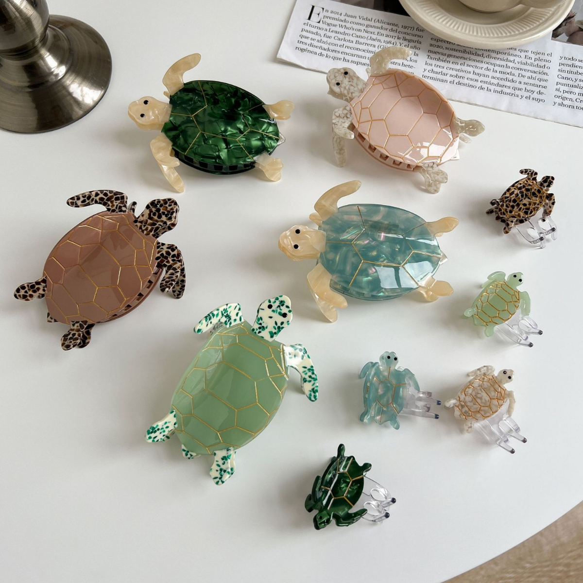 Pinces à cheveux géantes en forme de requin-baleine noir | NueShiny