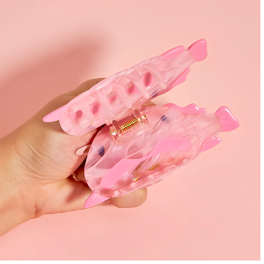 Large Pink Blobfish Hair Claw