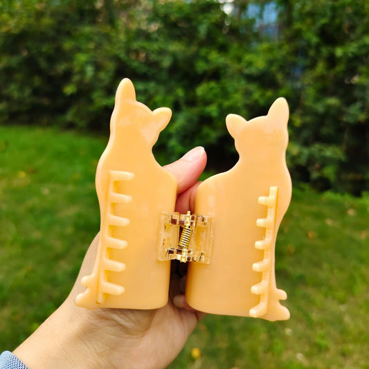 Medium Leopard Print Cat Hair Claw
