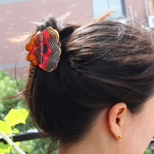 Medium Chocolate Pastry Hair Claw