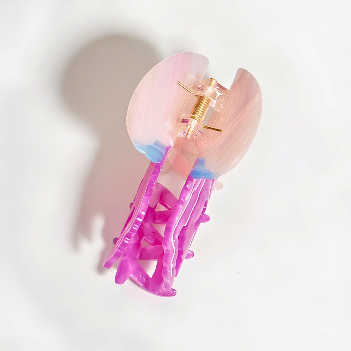 Medium Pink-Purple Jellyfish Hair Claw