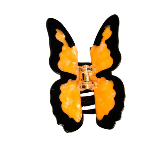 Medium Yellow Butterfly Hair Claw