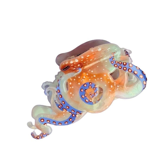 White Octopus Hair Claw